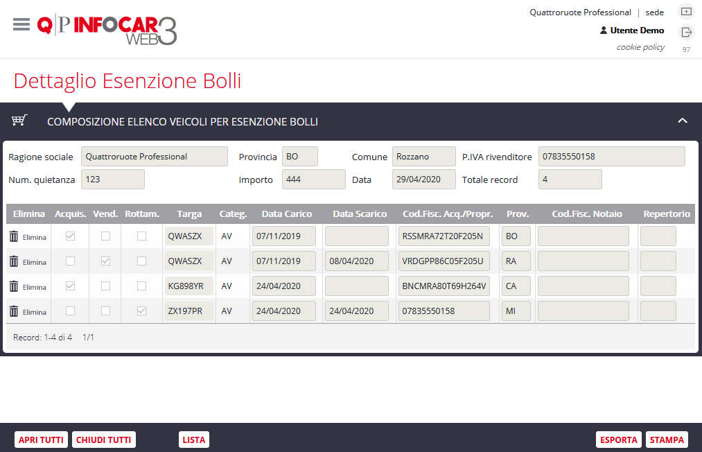 Registro Bolli